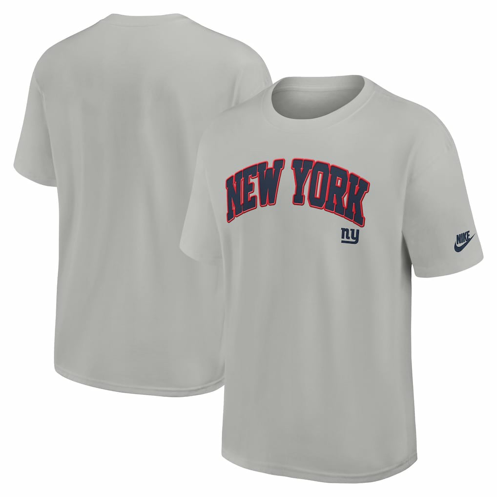 New York Giants Rewind Statement Max90 T-Shirt Gray - Nike