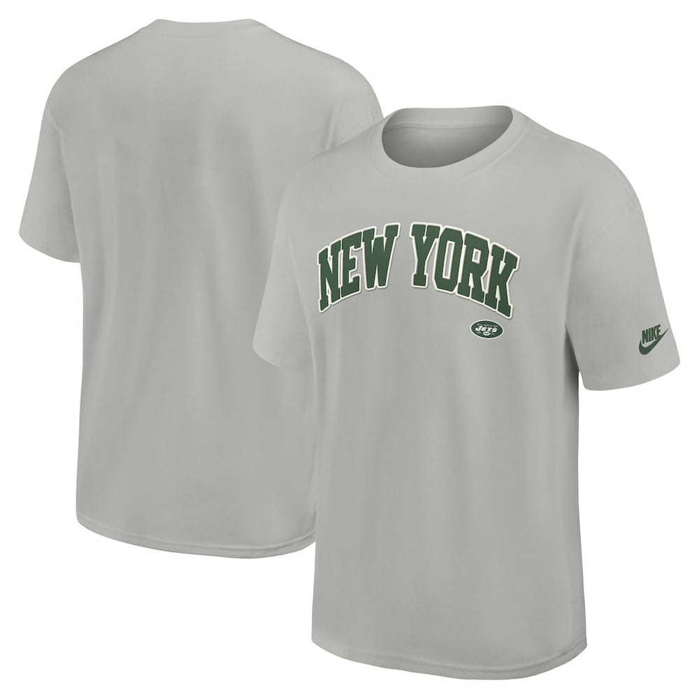 New York Jets Rewind Statement Max90 T-Shirt Gray - Nike