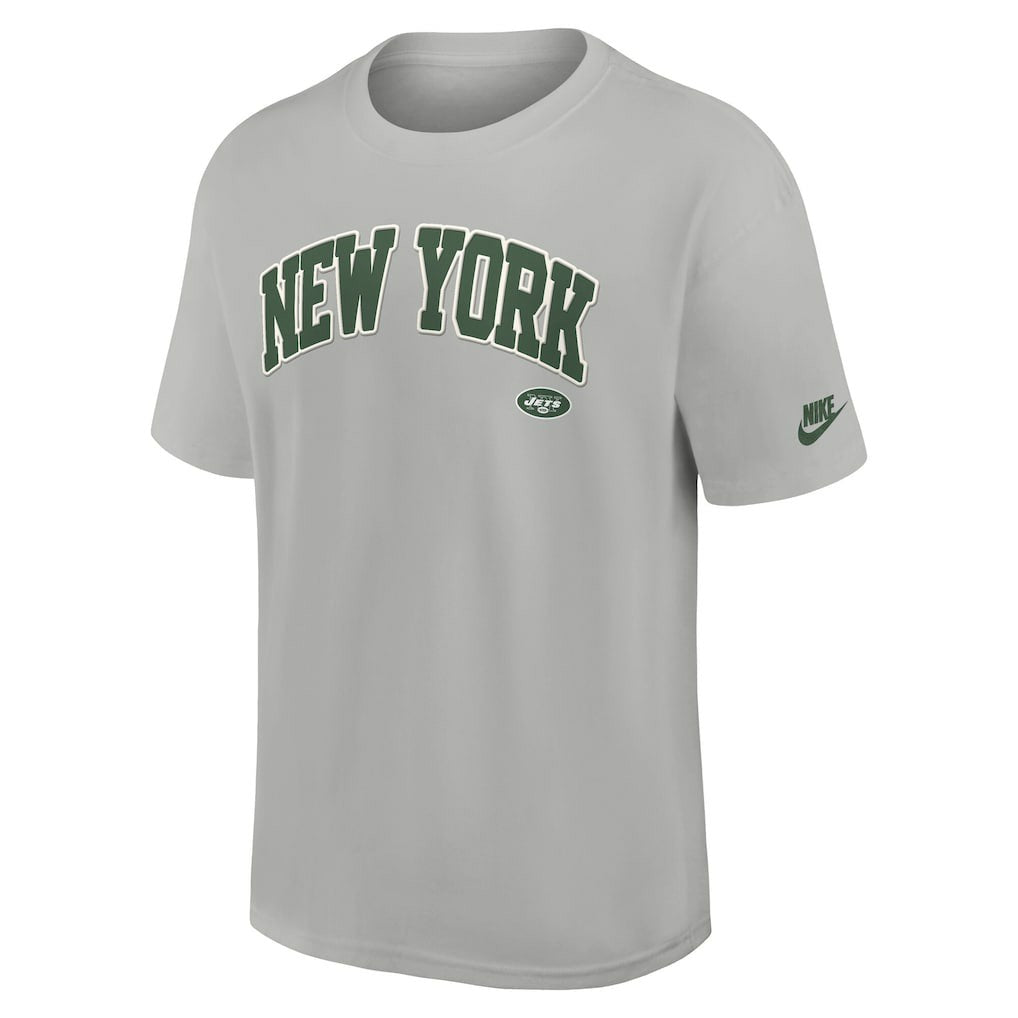 New York Jets Rewind Statement Max90 T-Shirt Gray - Nike