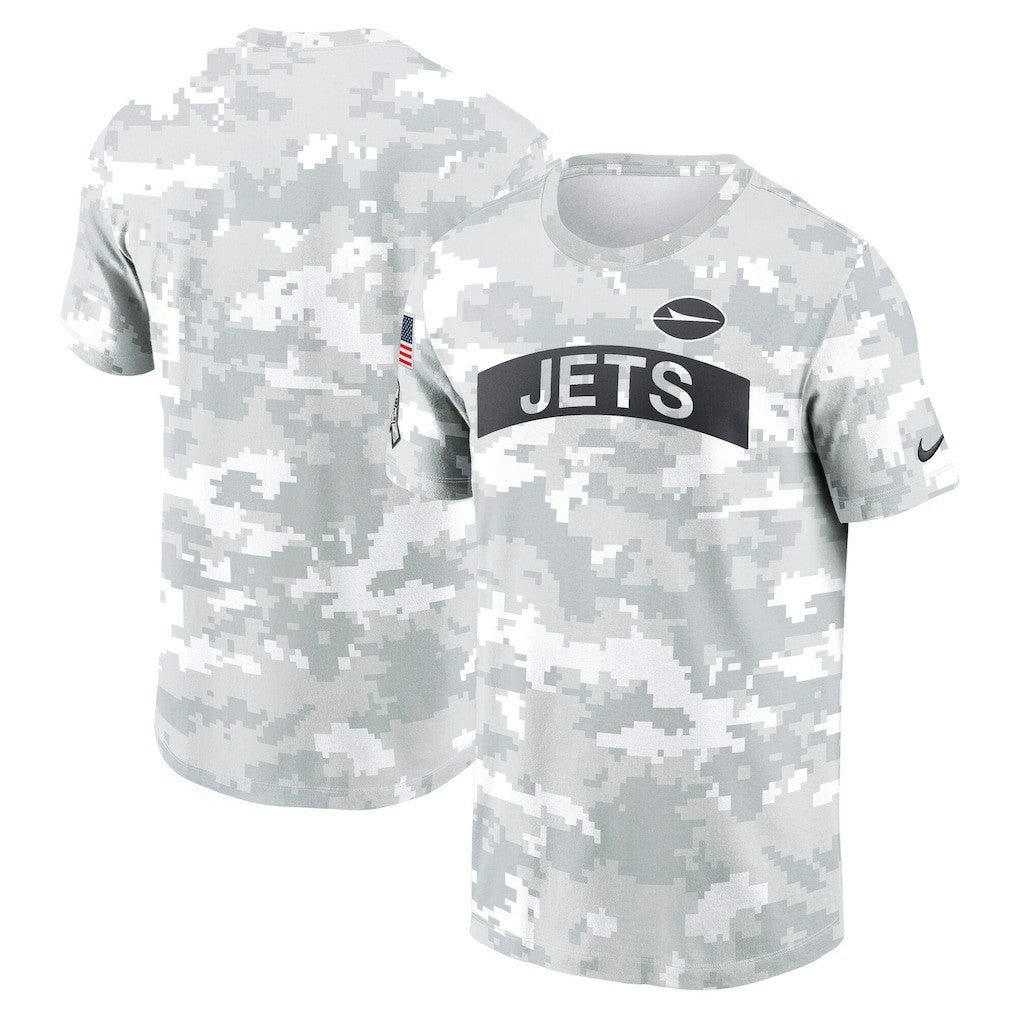 New York Jets 2024 Salute To Service Performance T-Shirt Arctic Camo - Nike