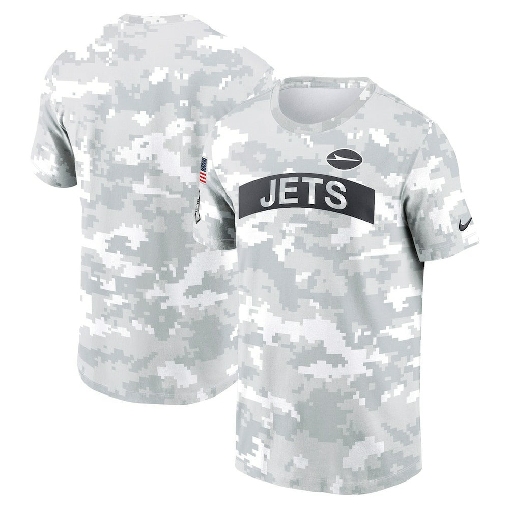 New York Jets 2024 Salute To Service Performance T-Shirt Arctic Camo - Nike