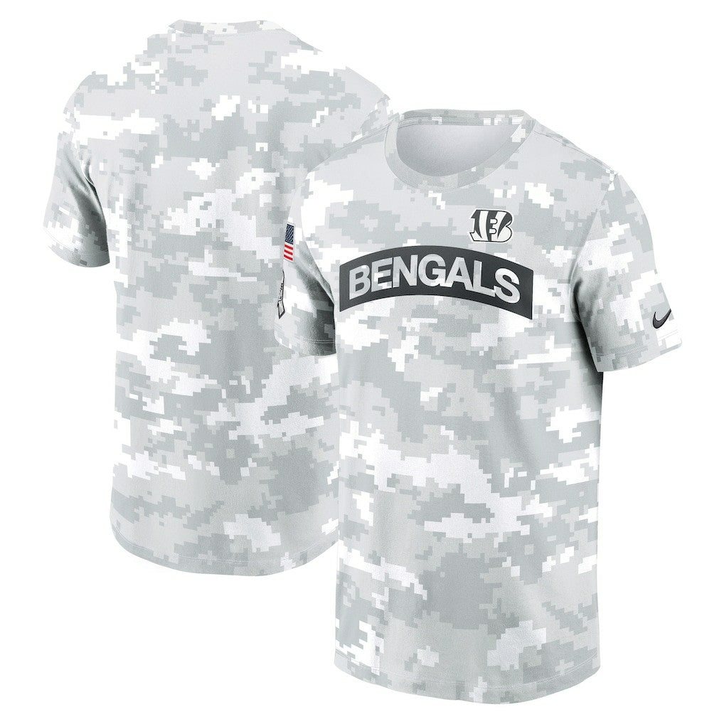 Cincinnati Bengals 2024 Salute To Service Big & Tall Performance T-Shirt White - Nike