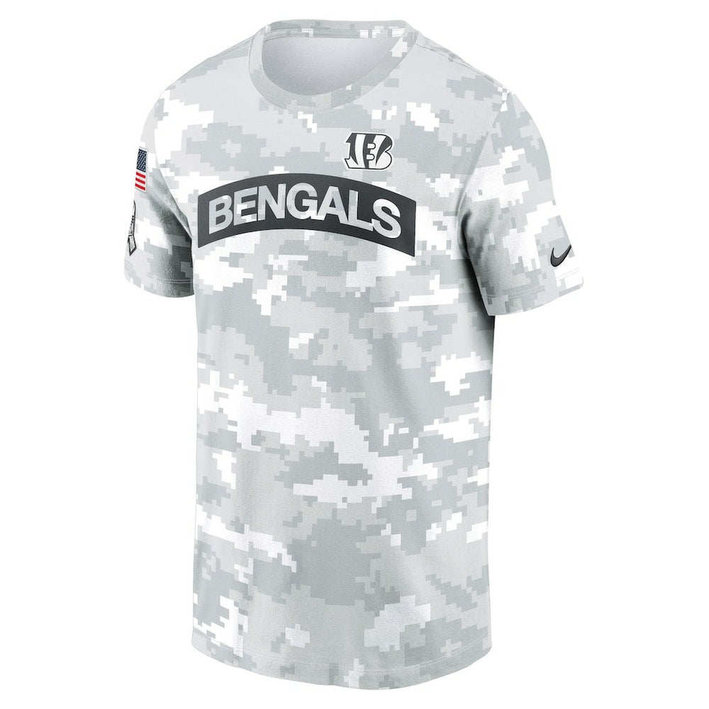 Cincinnati Bengals 2024 Salute To Service Big & Tall Performance T-Shirt White - Nike