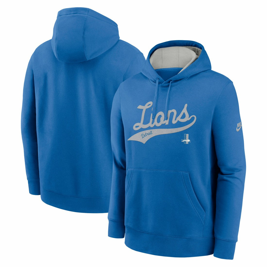 Detroit Lions Rewind Club Logo Pullover Hoodie Blue - Nike