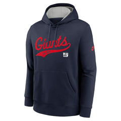 New York Giants Rewind Club Logo Pullover Hoodie Navy - Nike