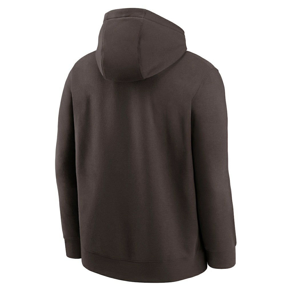 Cleveland Browns Rewind Club Logo Pullover Hoodie Brown - Nike