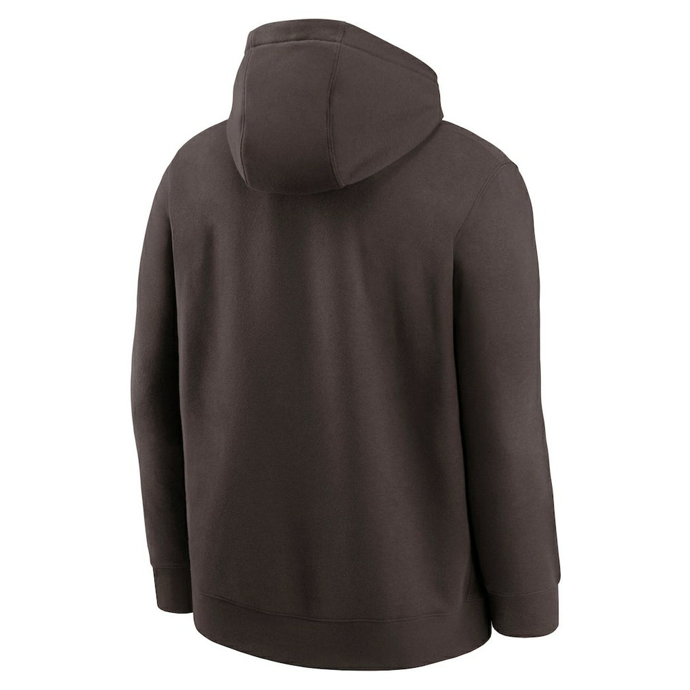 Cleveland Browns Rewind Club Logo Pullover Hoodie Brown - Nike