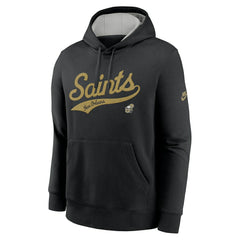 New Orleans Saints Rewind Club Logo Pullover Hoodie Black - Nike