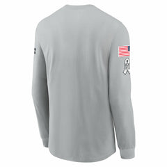 Tennessee Titans 2024 Salute To Service Long Sleeve T-Shirt Gray - Nike