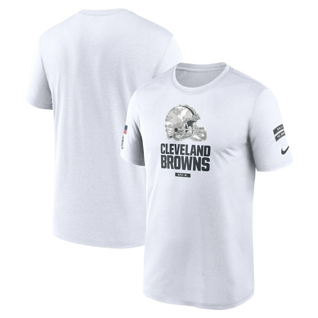 Cleveland Browns 2024 Salute To Service Legend Performance T-Shirt White - Nike