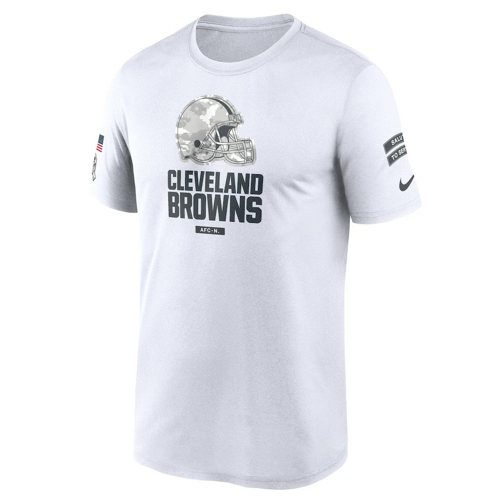 Cleveland Browns 2024 Salute To Service Legend Performance T-Shirt White - Nike