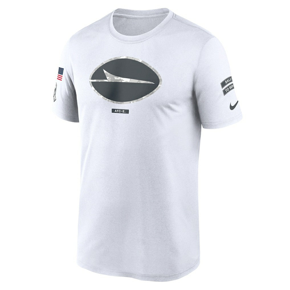 New York Jets 2024 Salute To Service Legend Performance T-Shirt White - Nike