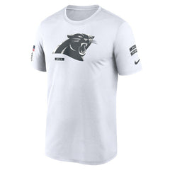Carolina Panthers 2024 Salute To Service Legend Performance T-Shirt White - Nike