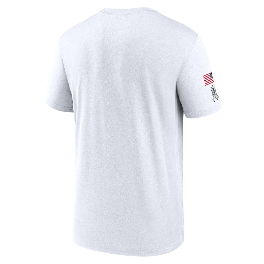 Carolina Panthers 2024 Salute To Service Legend Performance T-Shirt White - Nike