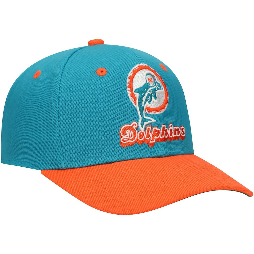 Miami Dolphins Youth All In 2.0 Adjustable Hat Aqua - Mitchell & Ness