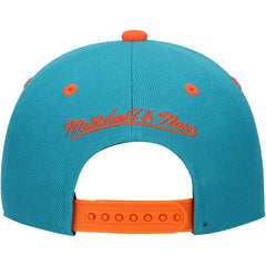 Miami Dolphins Youth All In 2.0 Adjustable Hat Aqua - Mitchell & Ness