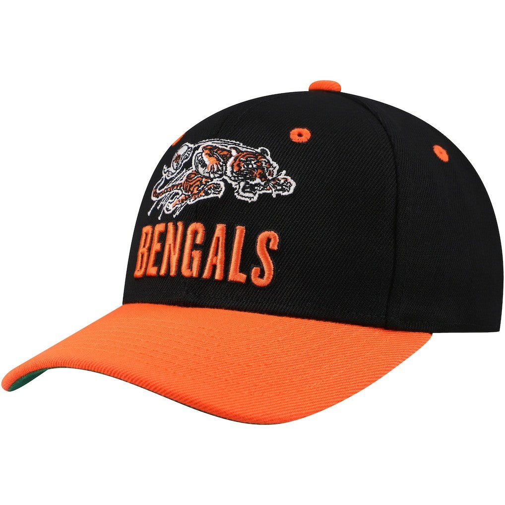 Cincinnati Bengals Youth All In 2.0 Adjustable Hat Black - Mitchell & Ness