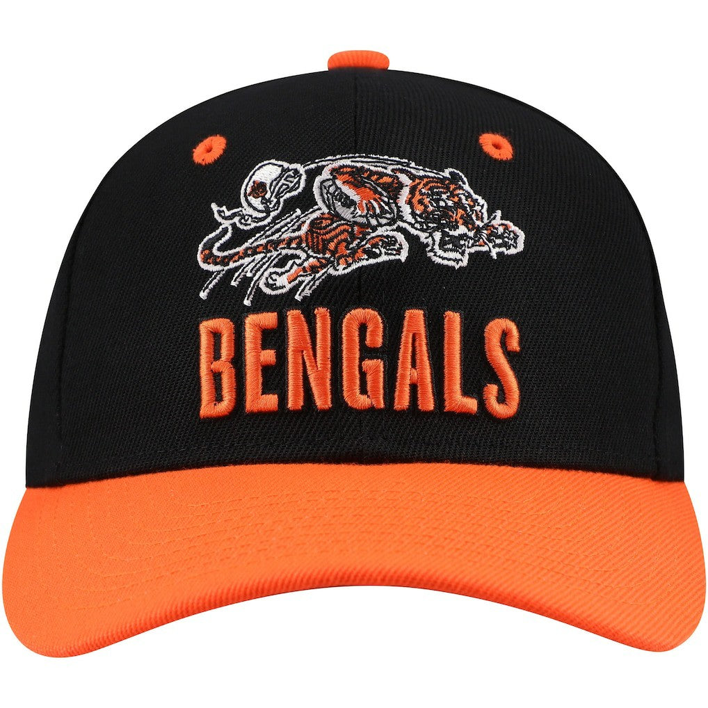 Cincinnati Bengals Youth All In 2.0 Adjustable Hat Black - Mitchell & Ness