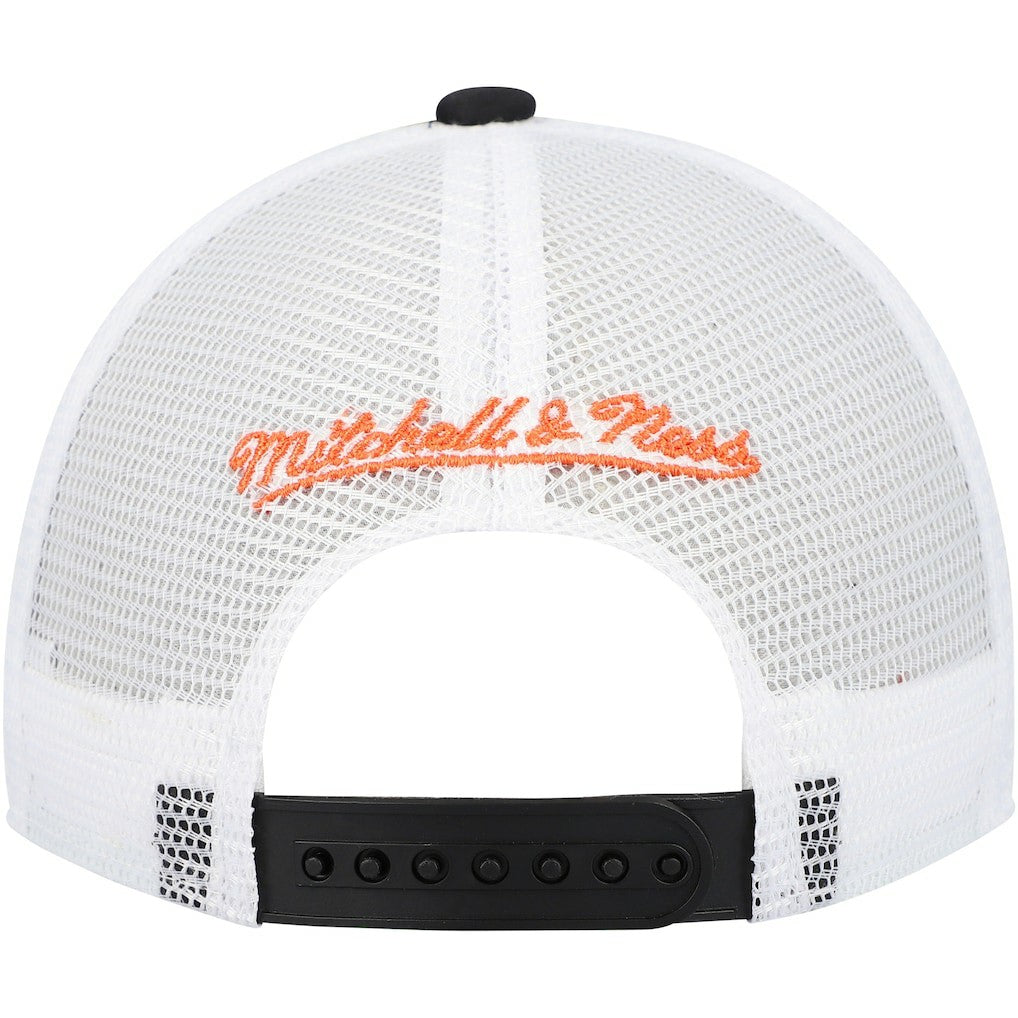 Cincinnati Bengals Youth Stripe Trucker Adjustable Hat Black - Mitchell & Ness
