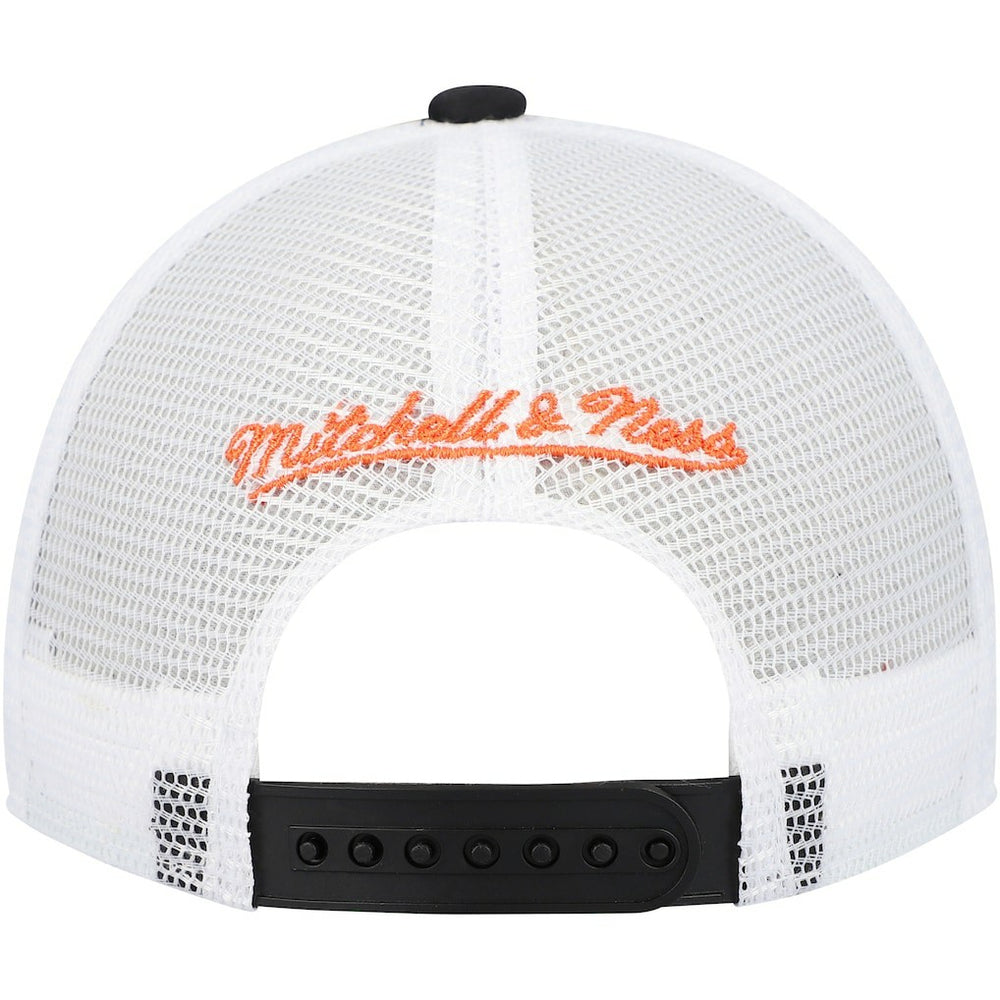 Cincinnati Bengals Youth Stripe Trucker Adjustable Hat Black - Mitchell & Ness