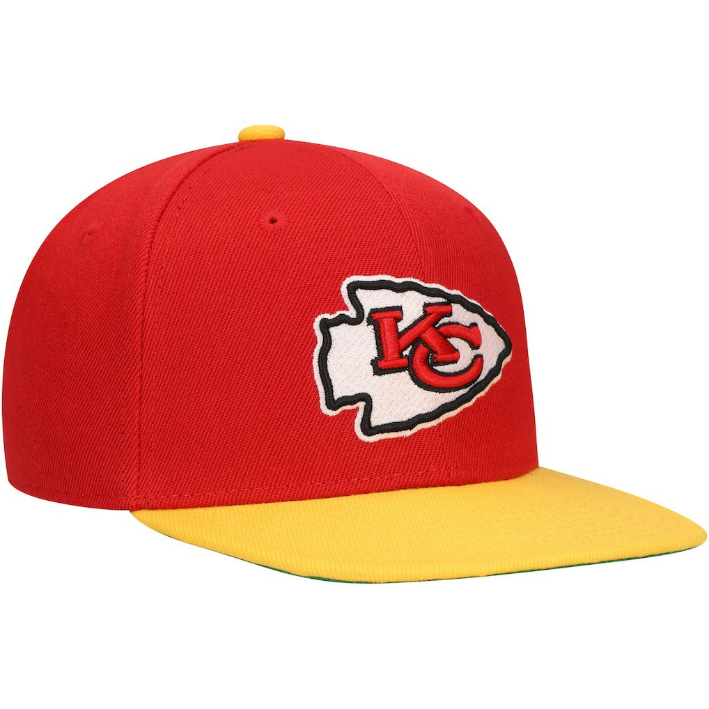 Kansas City Chiefs Youth Team Two-Tone Snapback Hat Red - Mitchell & Ness