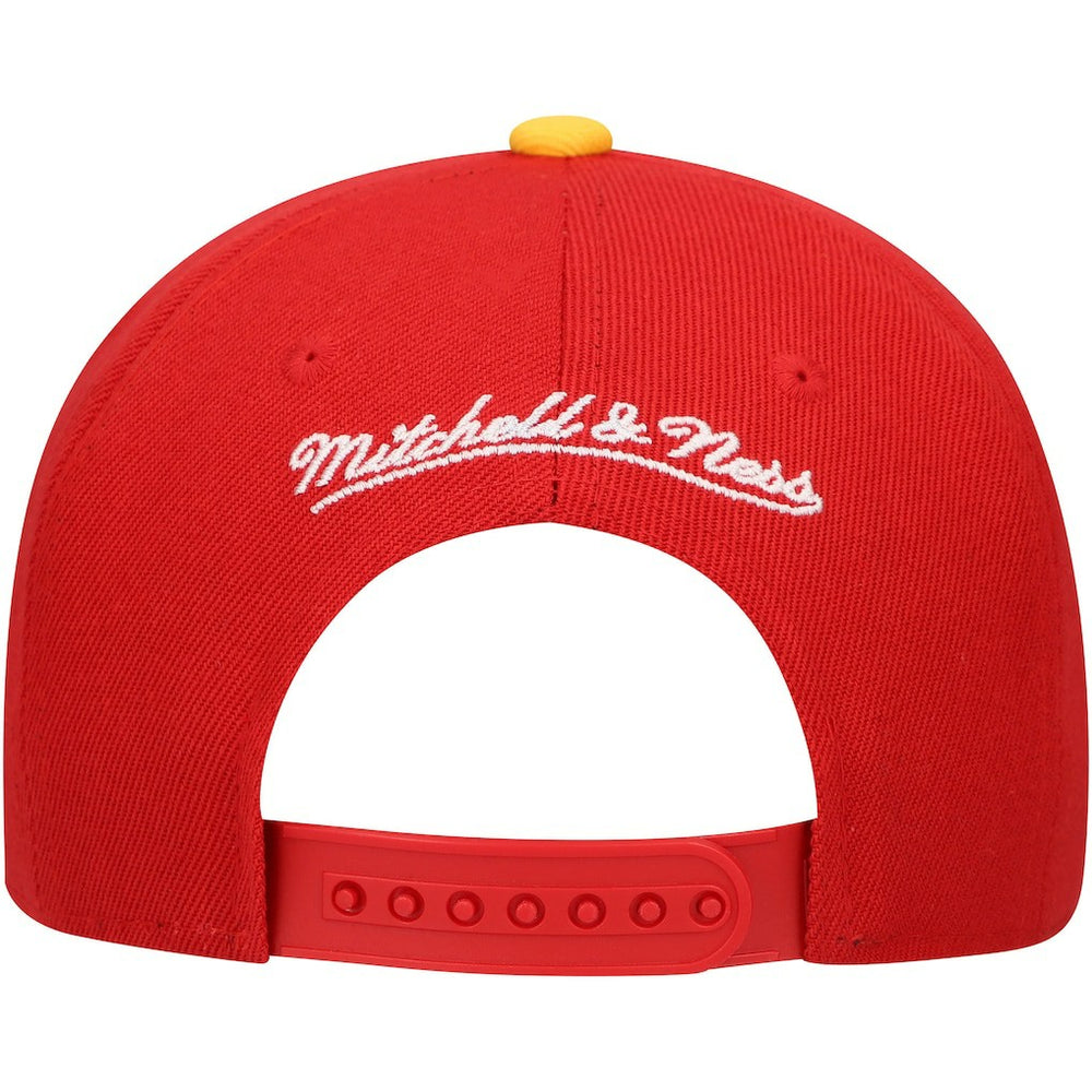 Kansas City Chiefs Youth Team Two-Tone Snapback Hat Red - Mitchell & Ness
