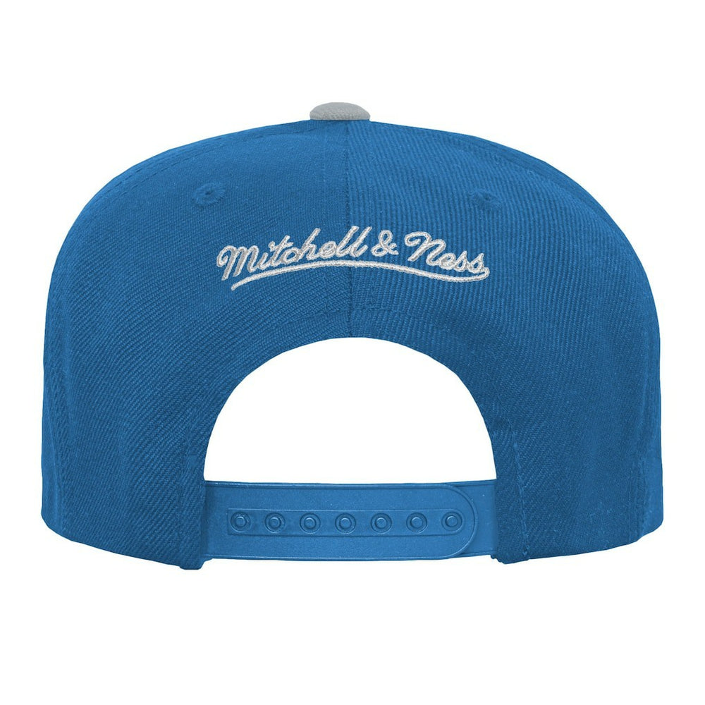 Detroit Lions Youth Team Two-Tone Snapback Hat Blue - Mitchell & Ness