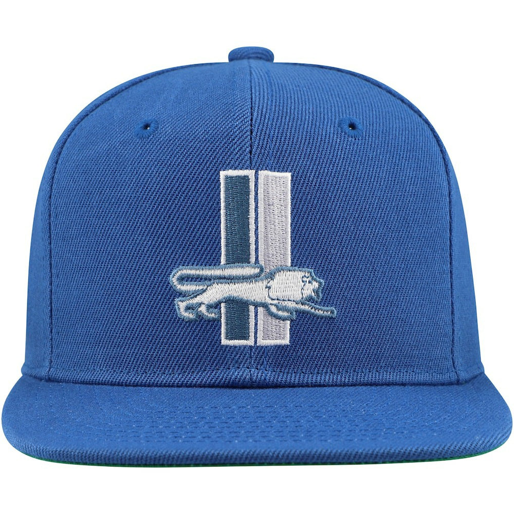 Detroit Lions Youth Gridiron Classics Ground Snapback Hat Blue - Mitchell & Ness