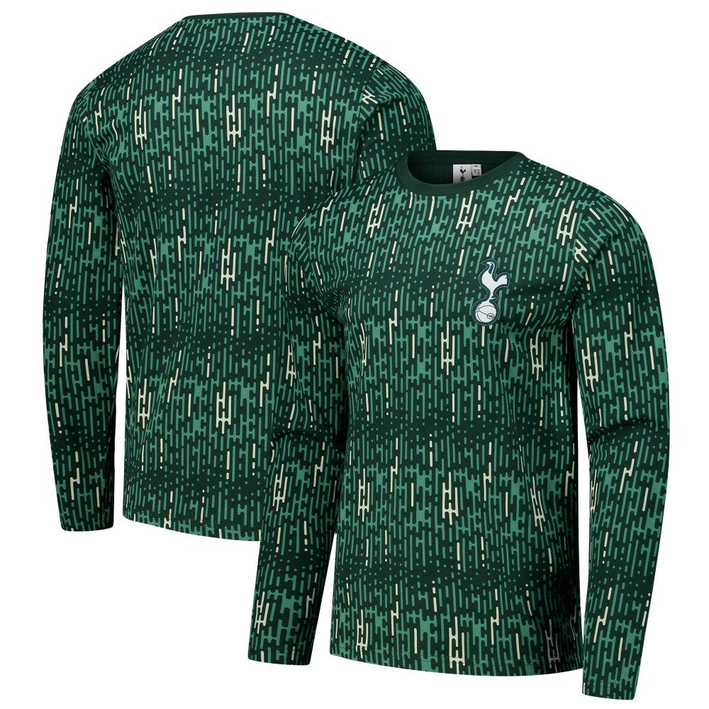 Tottenham Hotspur Grafitti Long Sleeve T-Shirts - Green