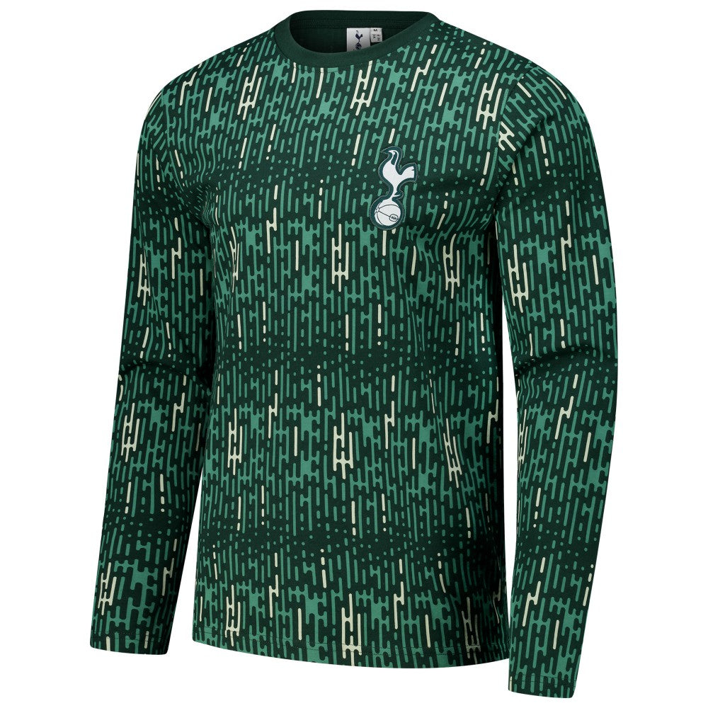 Tottenham Hotspur Grafitti Long Sleeve T-Shirts - Green