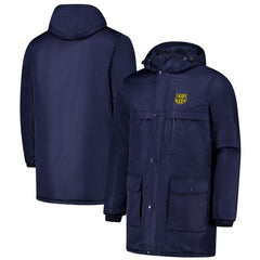 Barcelona Winter Field Park Full-Zip Hoodie Jacket - Navy