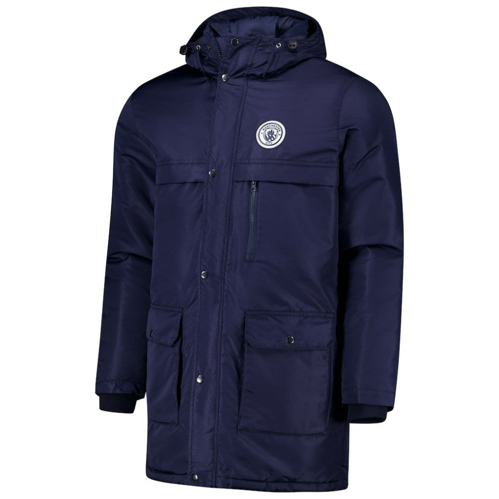 Manchester City Winter Field Park Full-Zip Hoodie Jacket - Navy
