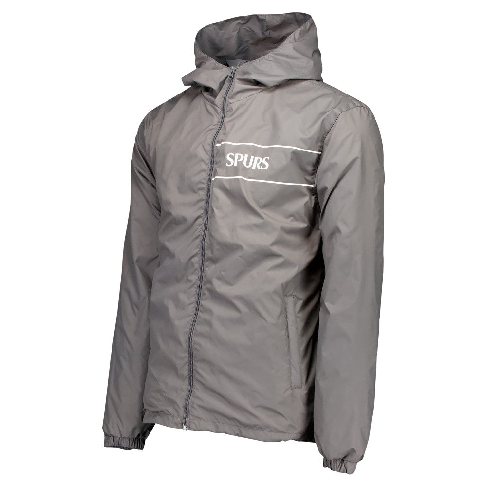 Tottenham Hotspur Home Match Hoodie Full-Zip Windbreaker Jacket - Gray