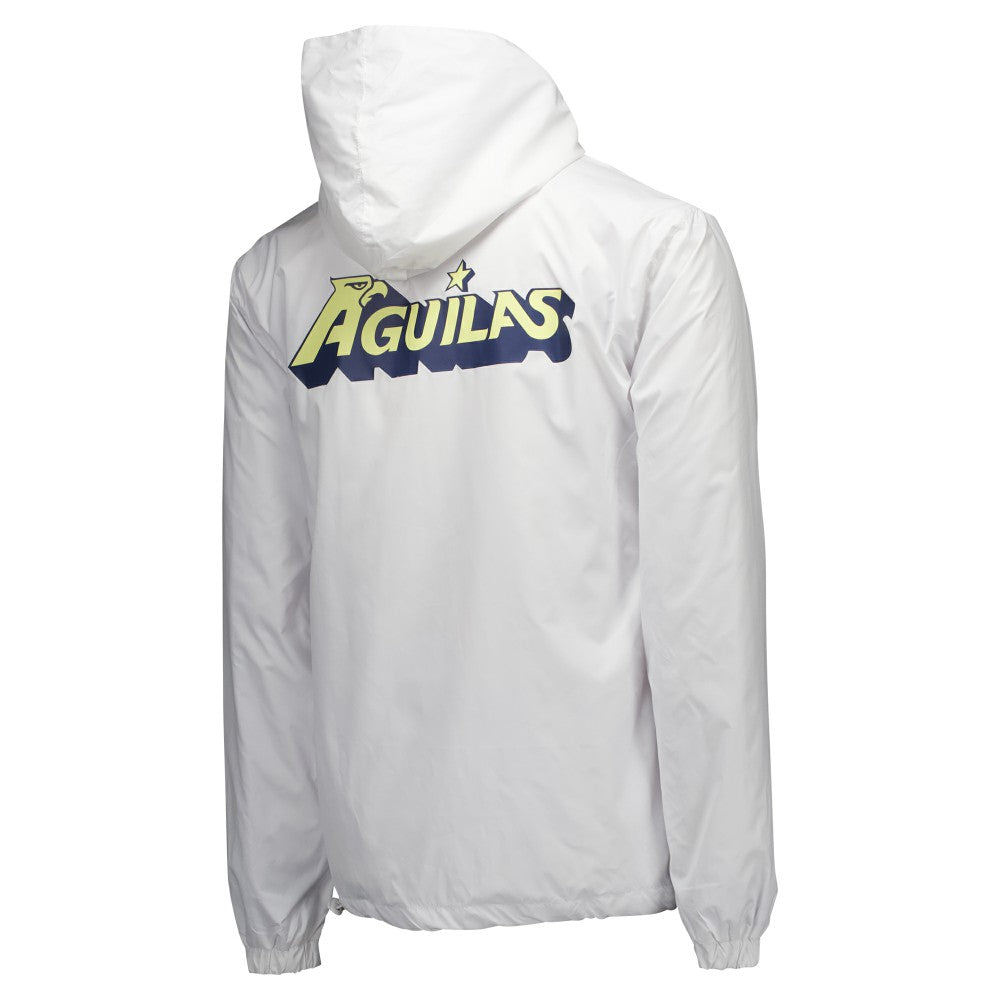 Club America Home Match Hoodie Full-Zip Windbreaker Jacket - White
