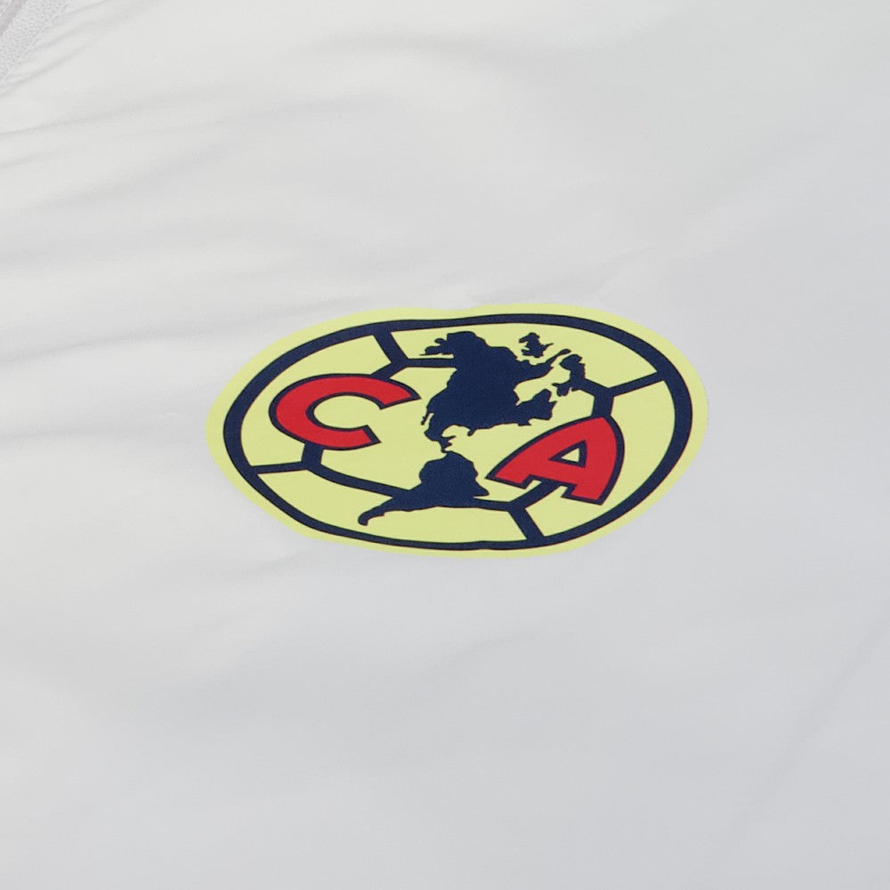 Club America Home Match Hoodie Full-Zip Windbreaker Jacket - White