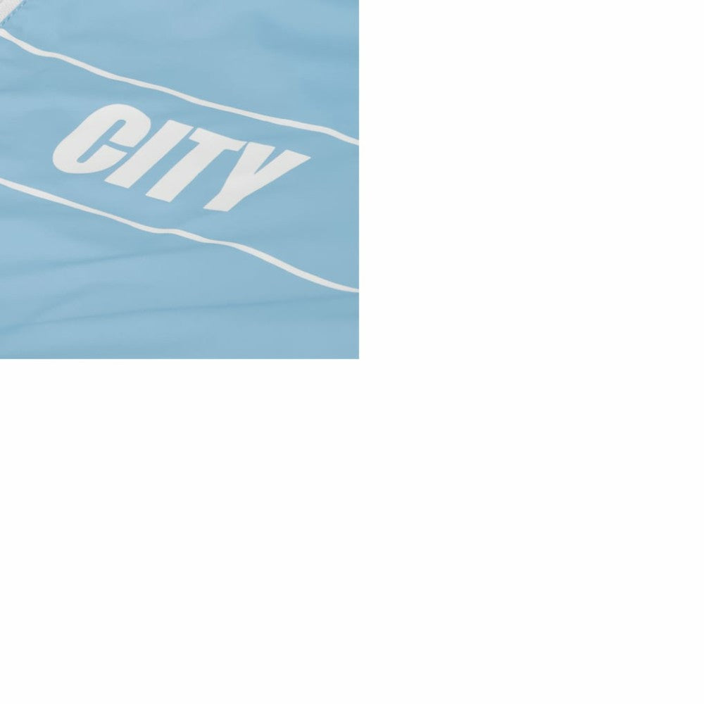 Manchester City Home Match Hoodie Full-Zip Windbreaker Jacket - Light Blue