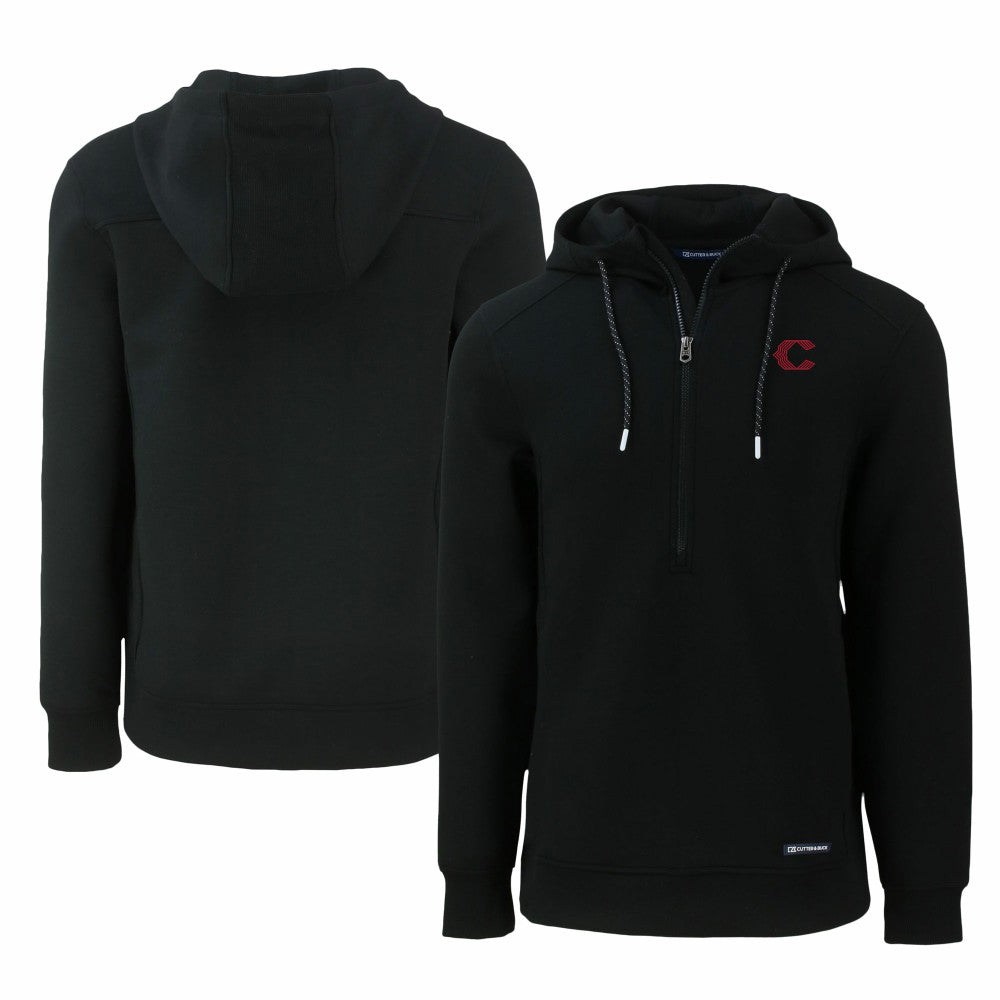 Cincinnati Reds Cutter & Buck City Connect Roam Eco Recycled Half-Zip Pullover Hoodie Online