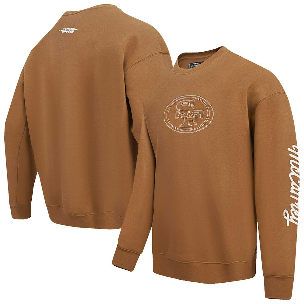 Christian McCaffrey San Francisco 49ers Pro Standard Pullover Crewneck Sweatshirt Brown - NFL