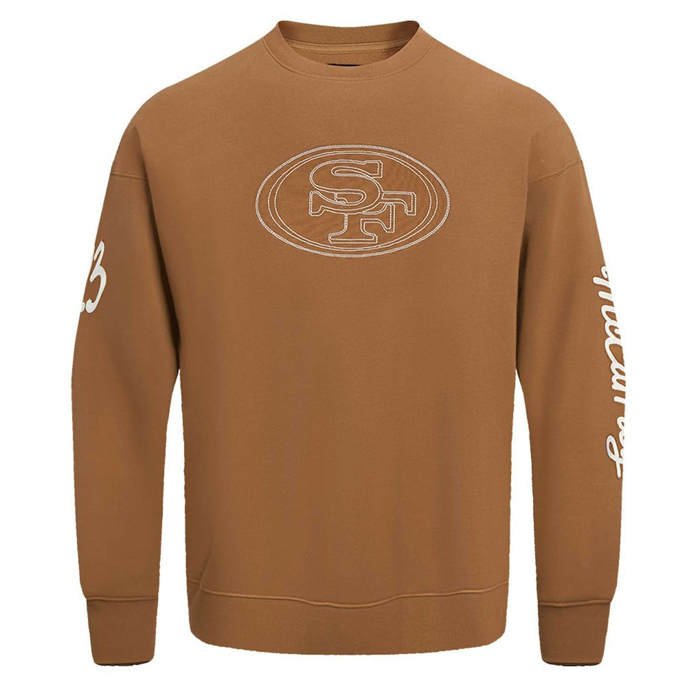 Christian McCaffrey San Francisco 49ers Pro Standard Pullover Crewneck Sweatshirt Brown - NFL