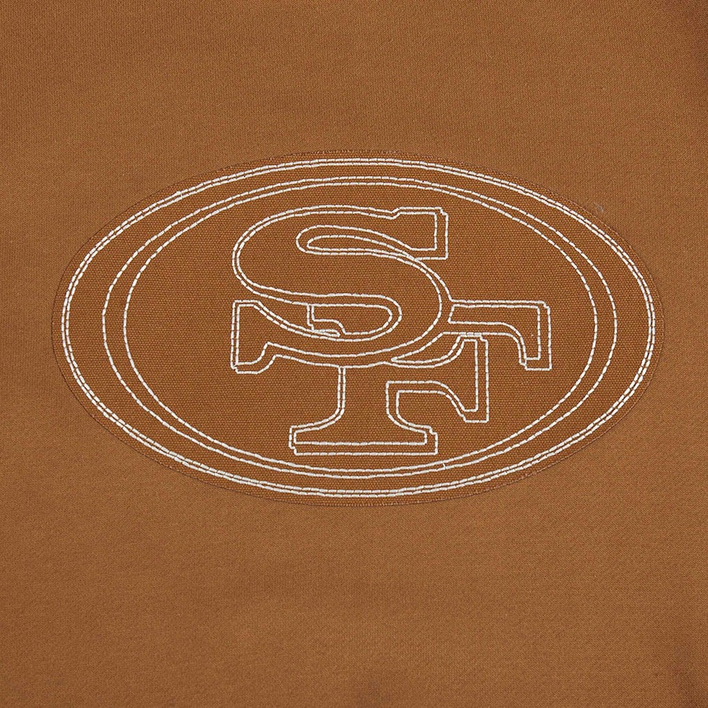 Christian McCaffrey San Francisco 49ers Pro Standard Pullover Crewneck Sweatshirt Brown - NFL