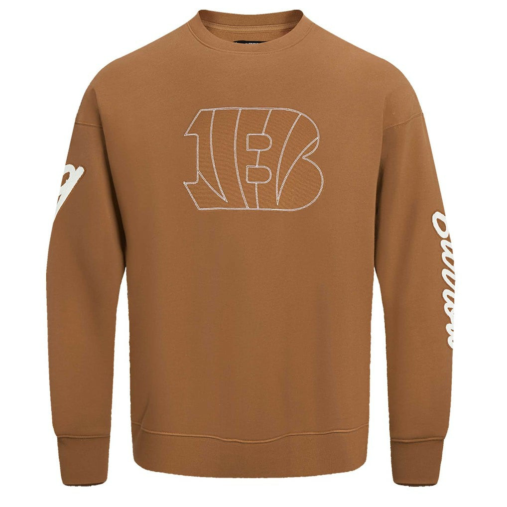 Joe Burrow Cincinnati Bengals Pro Standard Pullover Crewneck Sweatshirt Brown - NFL