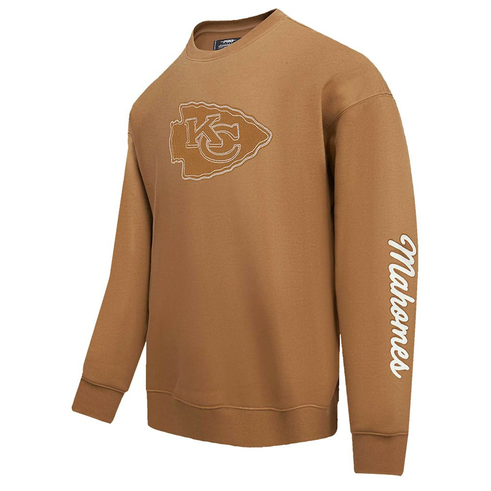 Patrick Mahomes Kansas City Chiefs Pro Standard Pullover Crewneck Sweatshirt Brown - NFL