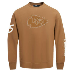 Patrick Mahomes Kansas City Chiefs Pro Standard Pullover Crewneck Sweatshirt Brown - NFL