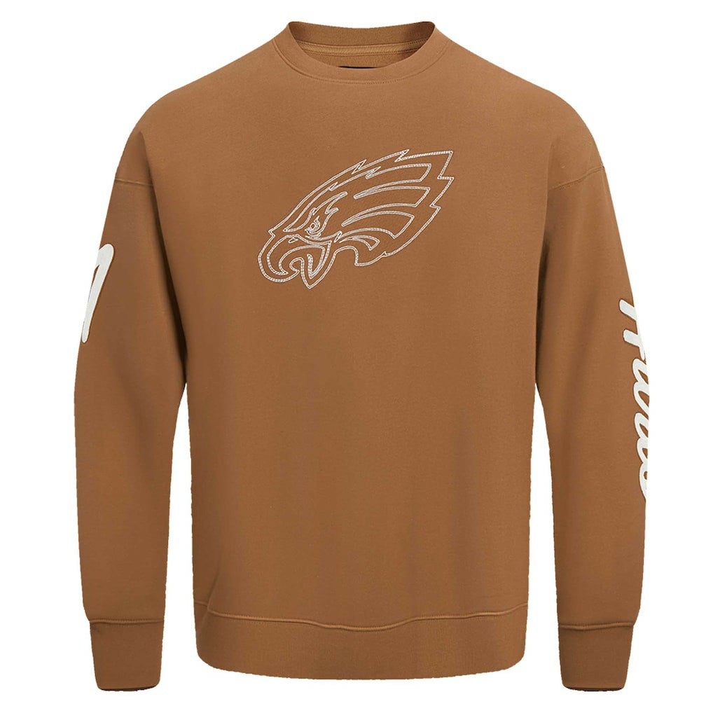 Jalen Hurts Philadelphia Eagles Pro Standard Pullover Crewneck Sweatshirt Brown - NFL