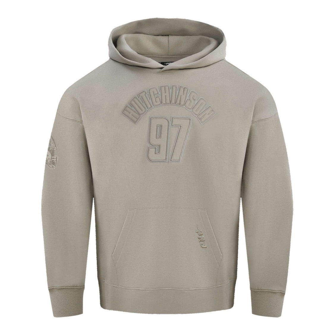 Aidan Hutchinson Detroit Lions Pro Standard Player Name & Number Pullover Hoodie Tan - NFL