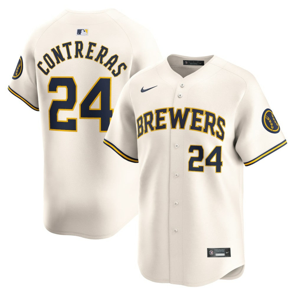 William Contreras Milwaukee Brewers Nike Home Limited Player Jersey discount