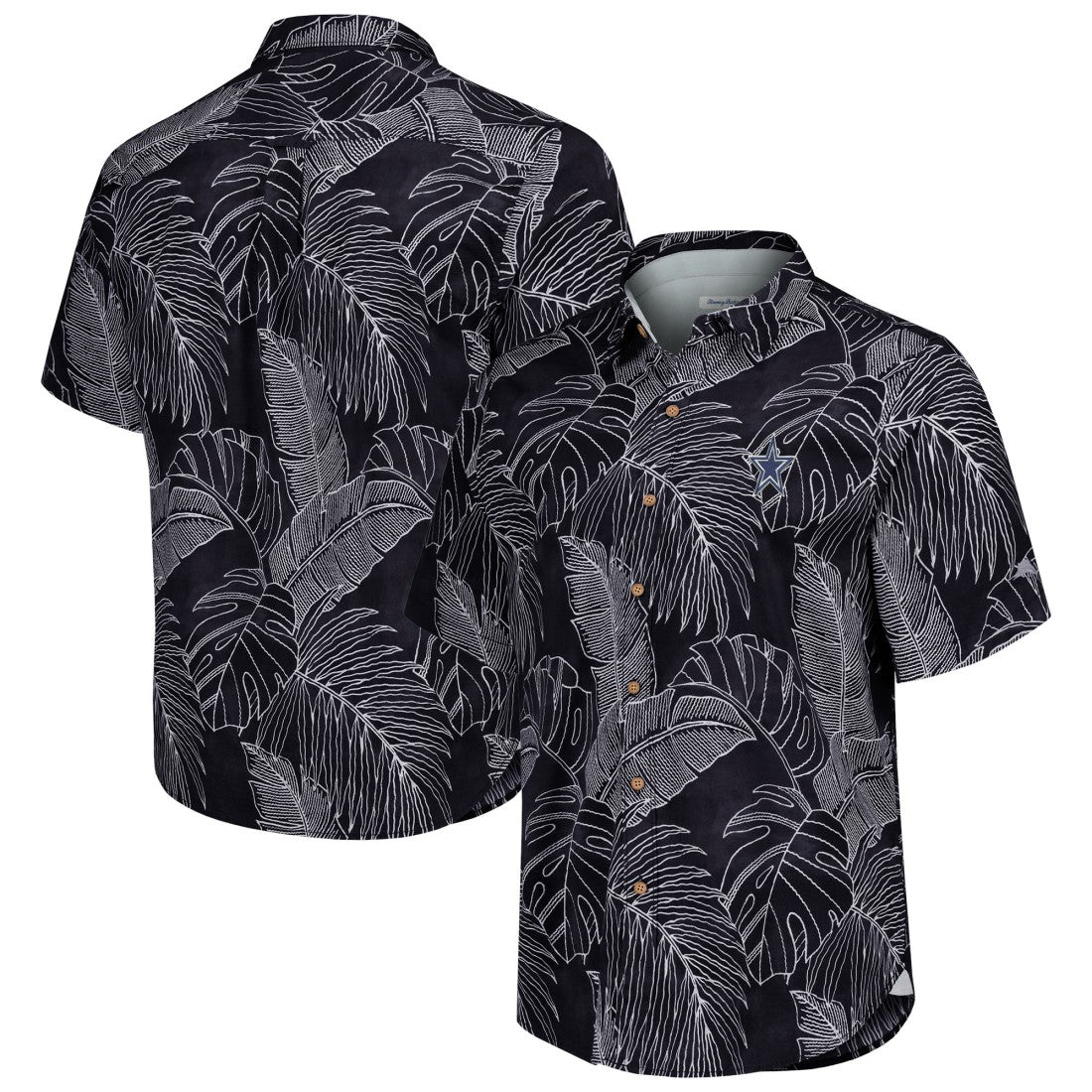 Dallas Cowboys Sport Vine Line Button-Down Shirt Navy - Tommy Bahama