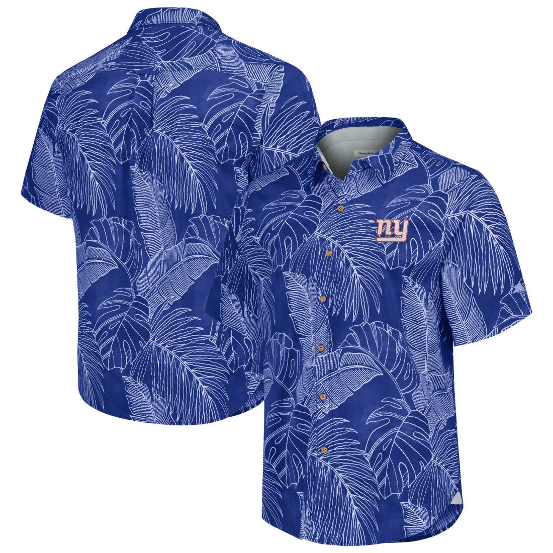 New York Giants Sport Vine Line Button-Down Shirt Royal - Tommy Bahama