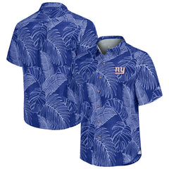 New York Giants Sport Vine Line Button-Down Shirt Royal - Tommy Bahama