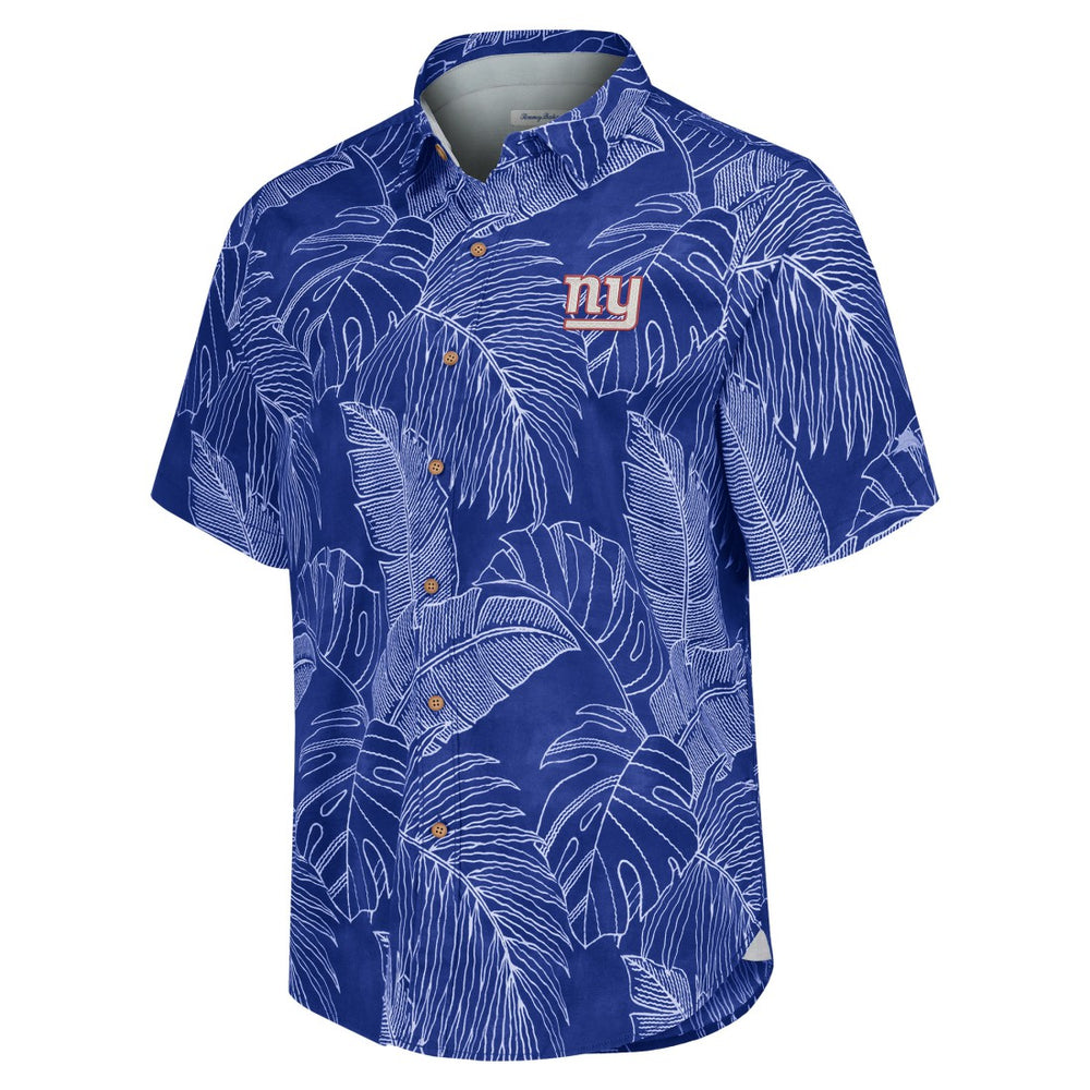 New York Giants Sport Vine Line Button-Down Shirt Royal - Tommy Bahama